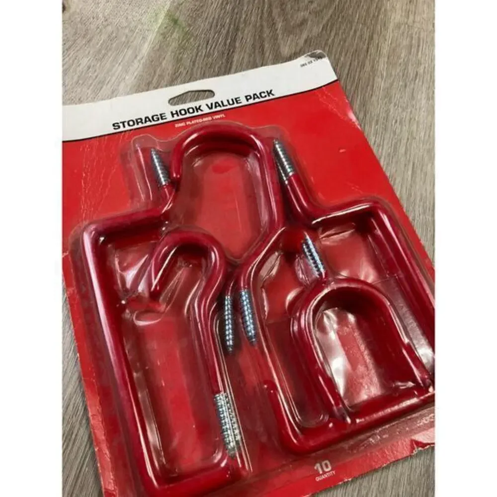 Storehouse Storage Hook Value Pack Zinc Plated & Vinyl Coated